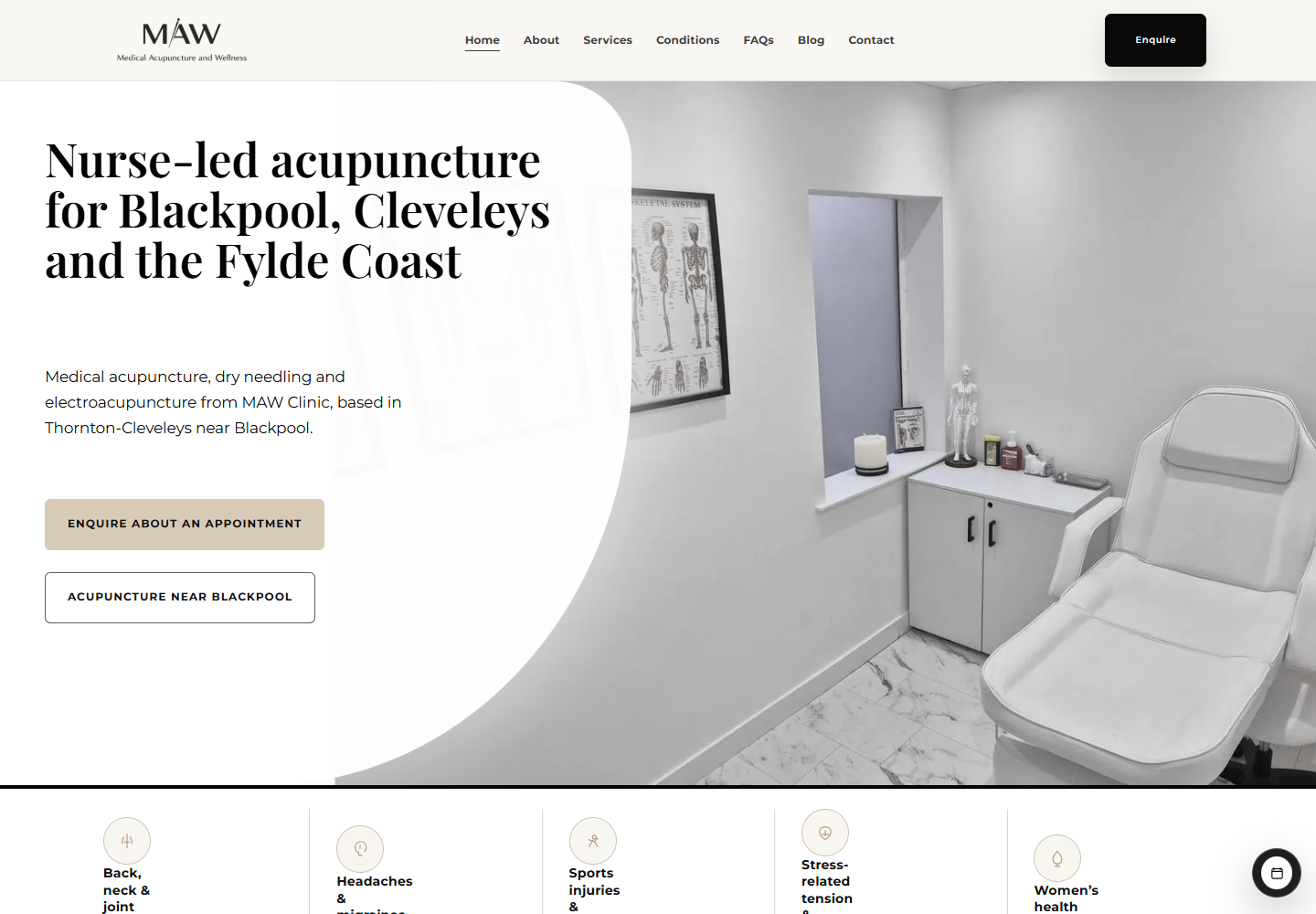 MAW Clinic website preview